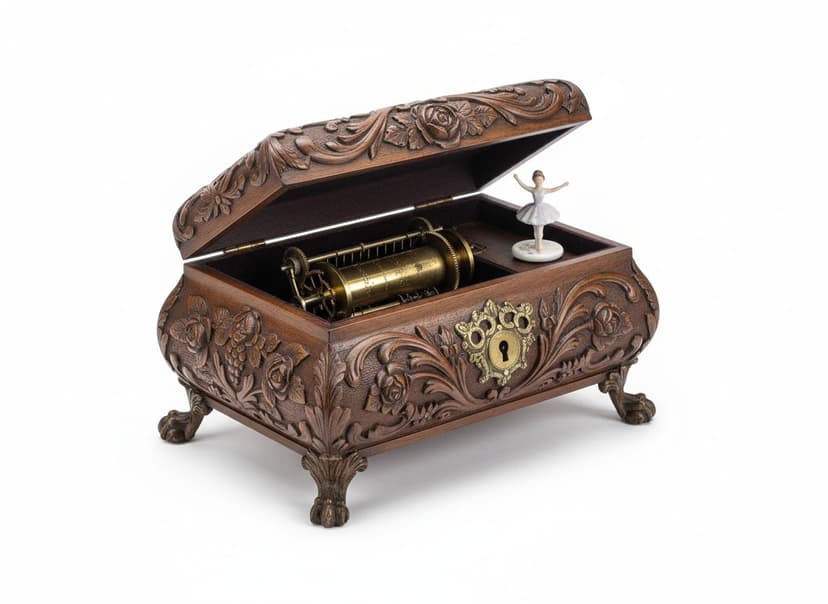 Valuable antique furniture with detailed craftsmanship