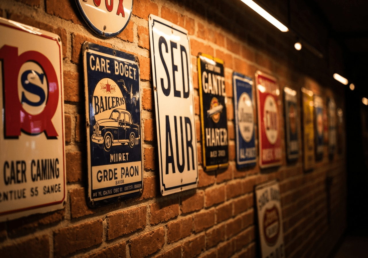 How much are vintage signs worth - AI value estimator for vintage signs