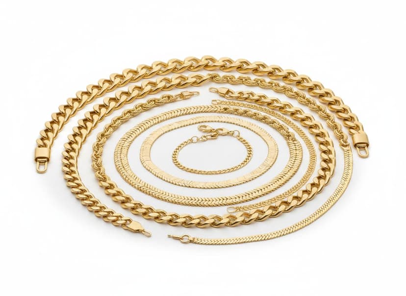 Gold jewelry being tested for authenticity