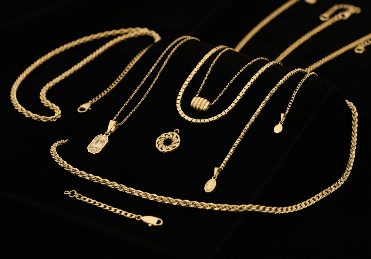 Gold Necklaces Value Estimator How much are gold necklaces worth - AI value estimator for gold necklaces