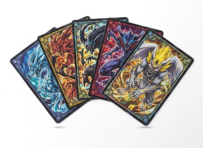 Rare Yu-Gi-Oh! trading cards including Blue-Eyes White Dragon