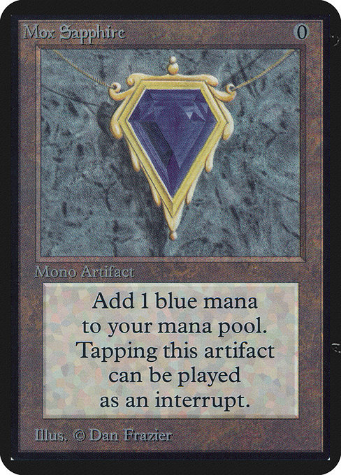 Alpha Mox Sapphire Magic: The Gathering card