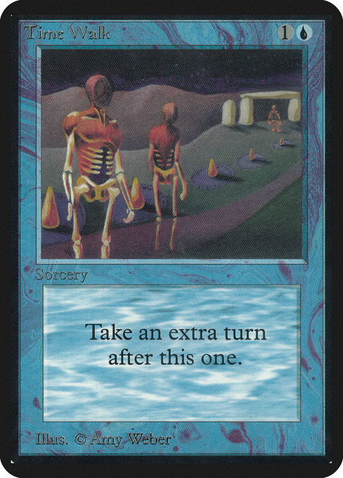 Alpha Time Walk Magic: The Gathering card