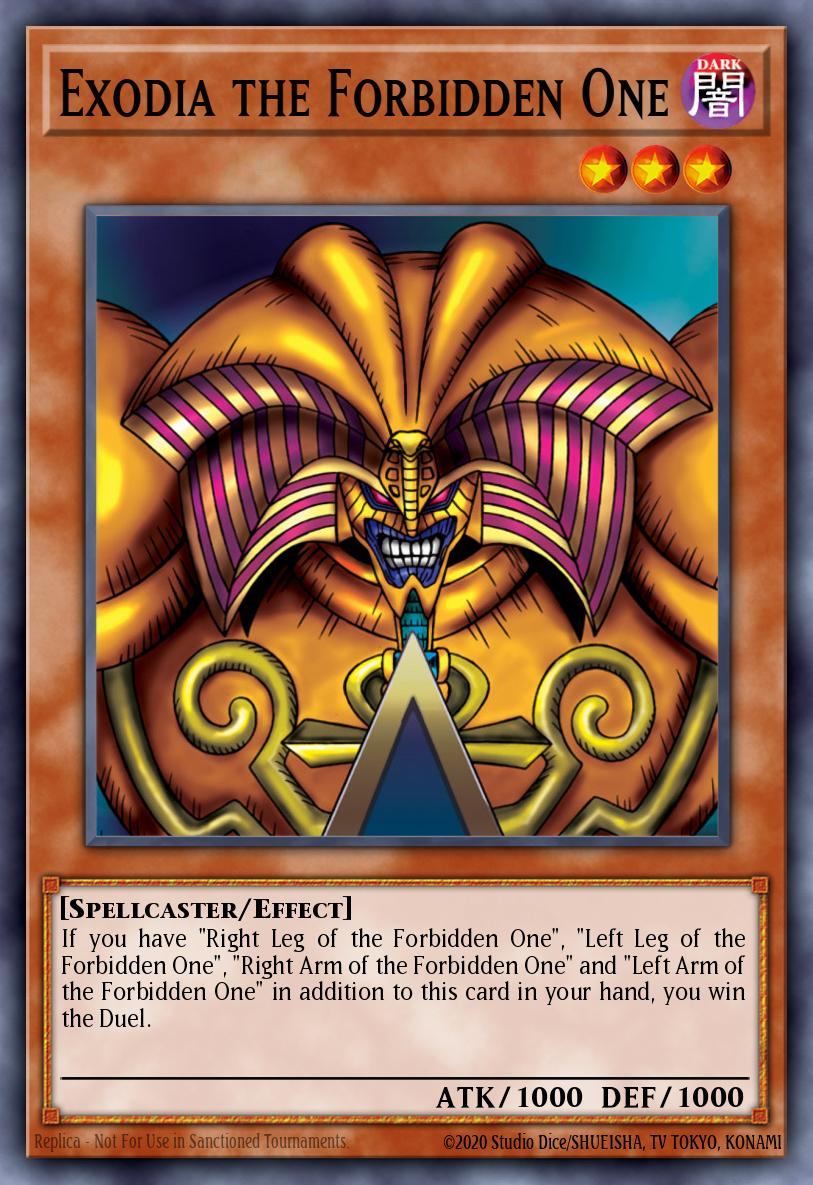 Exodia the Forbidden One Yu-Gi-Oh card